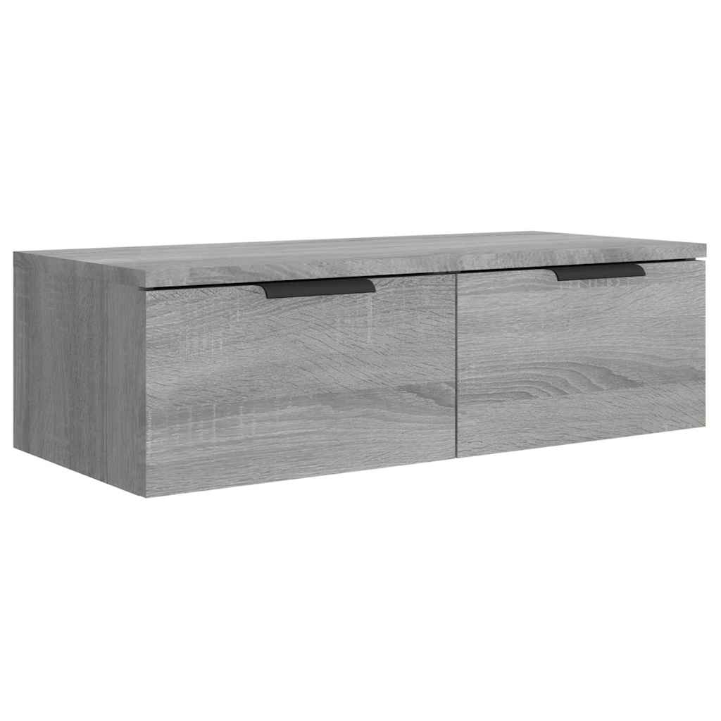 vidaXL Wall Cabinet Grey Sonoma 68x30x20 cm Engineered Wood 2