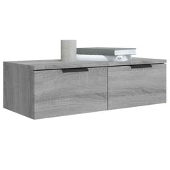 vidaXL Wall Cabinet Grey Sonoma 68x30x20 cm Engineered Wood 4