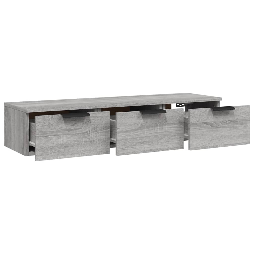 vidaXL Wall Cabinet Grey Sonoma 102x30x20 cm Engineered Wood 6