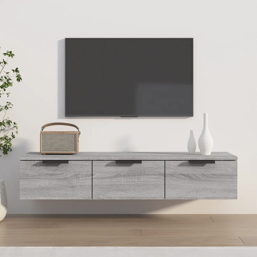 vidaXL Wall Cabinet Grey Sonoma 102x30x20 cm Engineered Wood 1