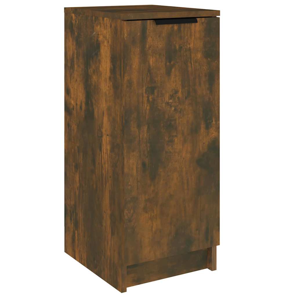 vidaXL Shoe Cabinet Smoked Oak 30x35x70 cm Engineered Wood 2