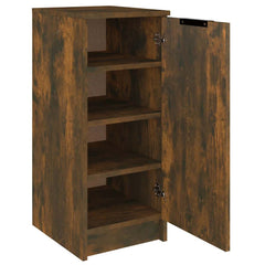 vidaXL Shoe Cabinet Smoked Oak 30x35x70 cm Engineered Wood 6