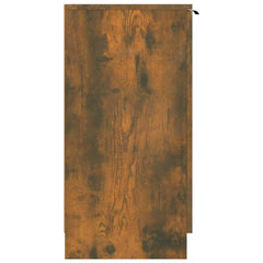 vidaXL Shoe Cabinet Smoked Oak 59x35x70 cm Engineered Wood 4