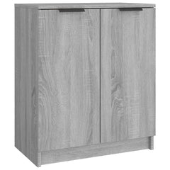 vidaXL Shoe Cabinet Grey Sonoma 59x35x70 cm Engineered Wood 2