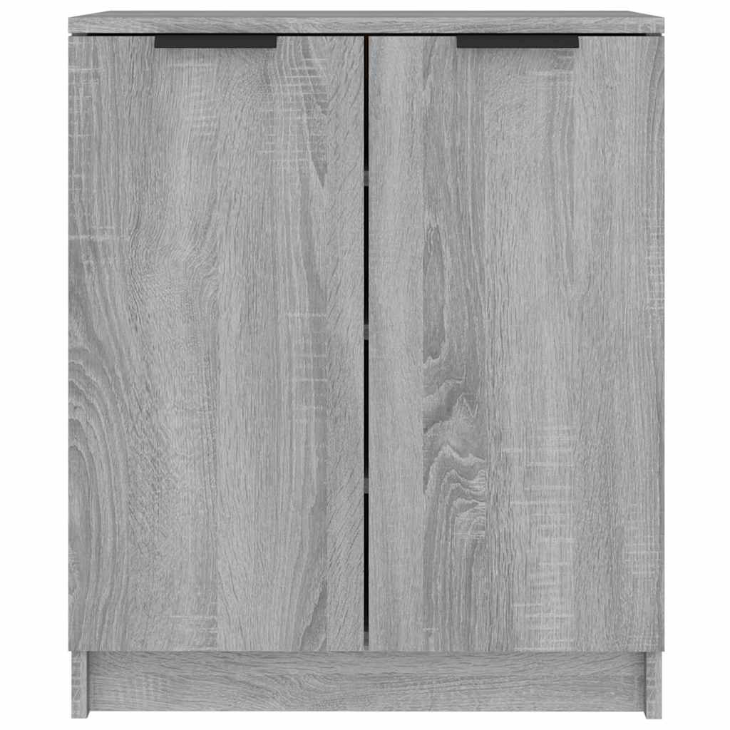 vidaXL Shoe Cabinet Grey Sonoma 59x35x70 cm Engineered Wood 3