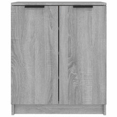 vidaXL Shoe Cabinet Grey Sonoma 59x35x70 cm Engineered Wood 3