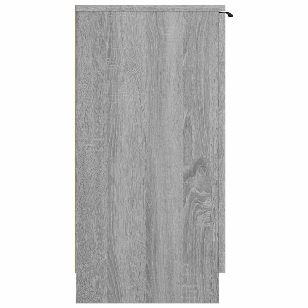 vidaXL Shoe Cabinet Grey Sonoma 59x35x70 cm Engineered Wood 4