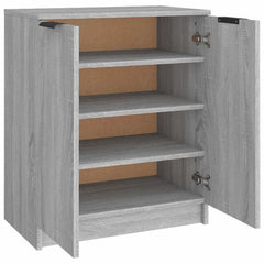 vidaXL Shoe Cabinet Grey Sonoma 59x35x70 cm Engineered Wood 5
