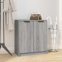 vidaXL Shoe Cabinet Grey Sonoma 59x35x70 cm Engineered Wood 1