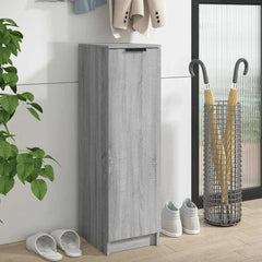 vidaXL Shoe Cabinet Grey Sonoma 30x35x100 cm Engineered Wood 1