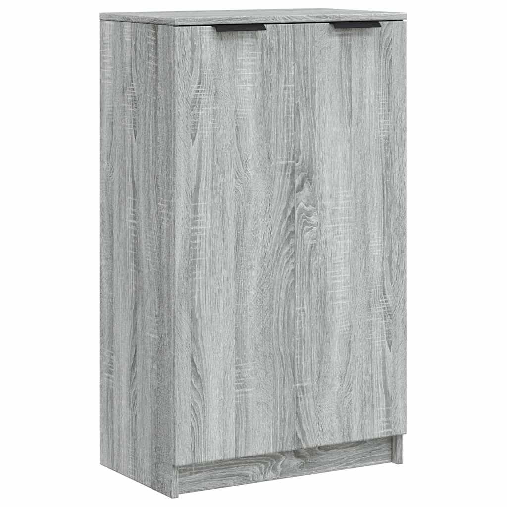 vidaXL Shoe Cabinet Grey Sonoma 59x35x100 cm Engineered Wood 2