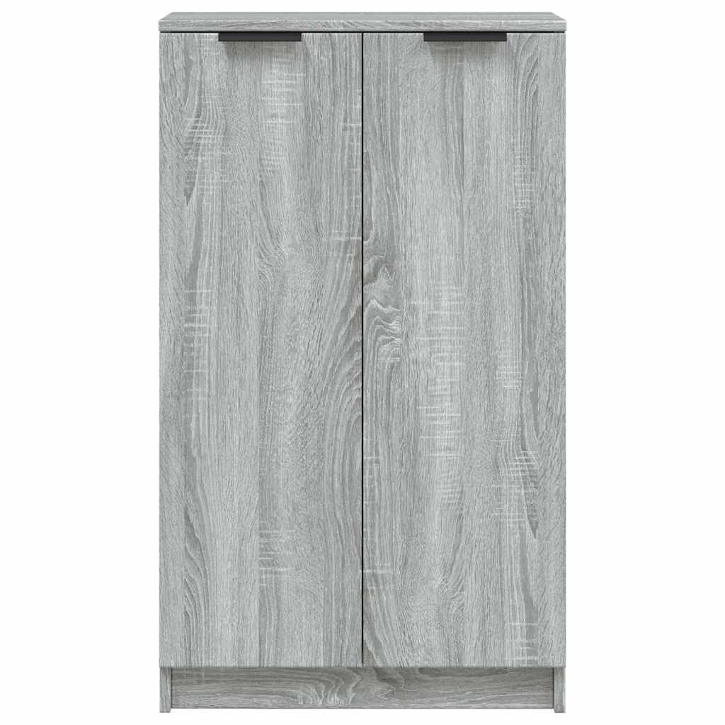 vidaXL Shoe Cabinet Grey Sonoma 59x35x100 cm Engineered Wood 4