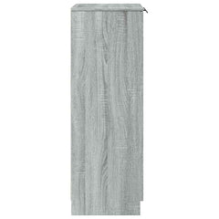vidaXL Shoe Cabinet Grey Sonoma 59x35x100 cm Engineered Wood 5