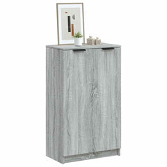 vidaXL Shoe Cabinet Grey Sonoma 59x35x100 cm Engineered Wood 1