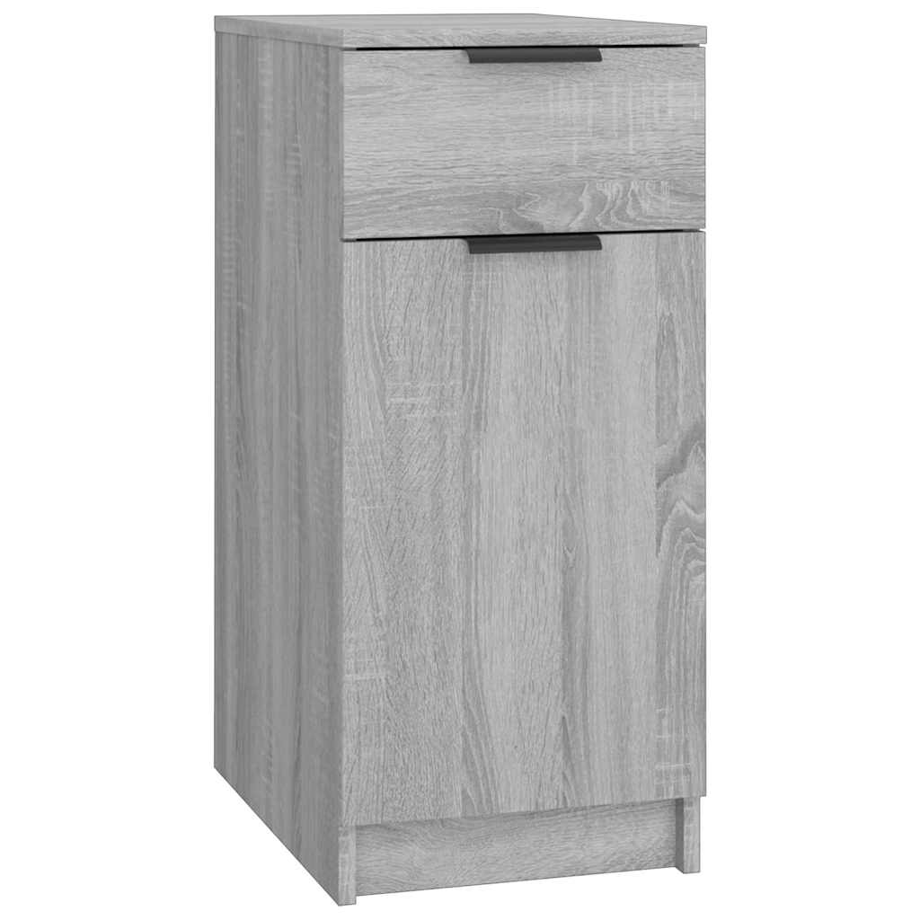 vidaXL Desk Cabinet Grey Sonoma 33.5x50x75 cm Engineered Wood 2