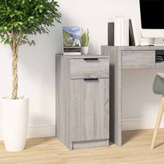 vidaXL Desk Cabinet Grey Sonoma 33.5x50x75 cm Engineered Wood 1