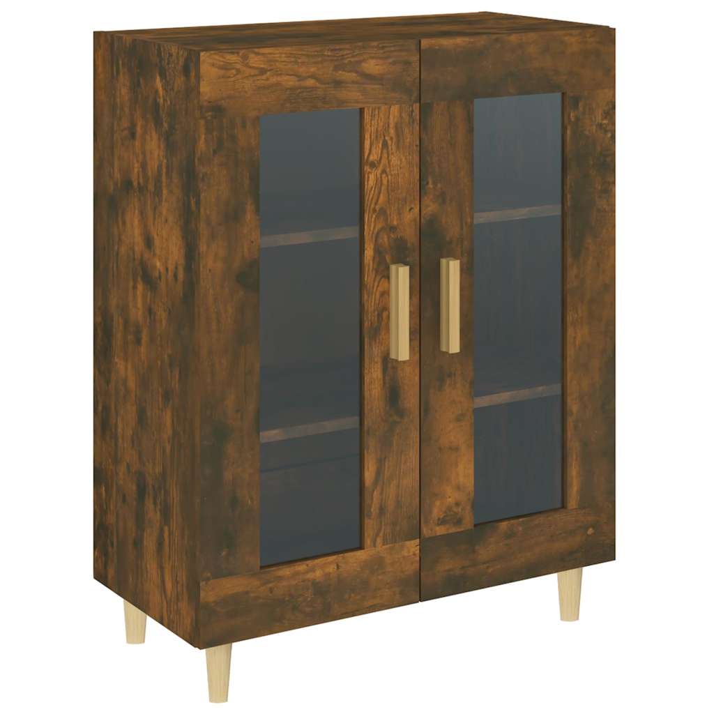 vidaXL Sideboard Smoked Oak 69.5x34x90 cm Engineered Wood 2