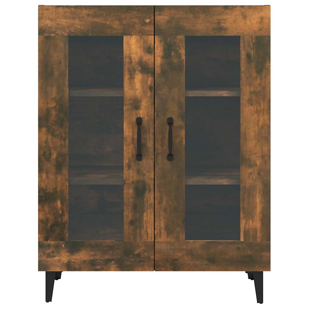 vidaXL Sideboard Smoked Oak 69.5x34x90 cm Engineered Wood 6