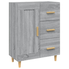 vidaXL Sideboard Grey Sonoma 69.5x34x90 cm Engineered Wood 2