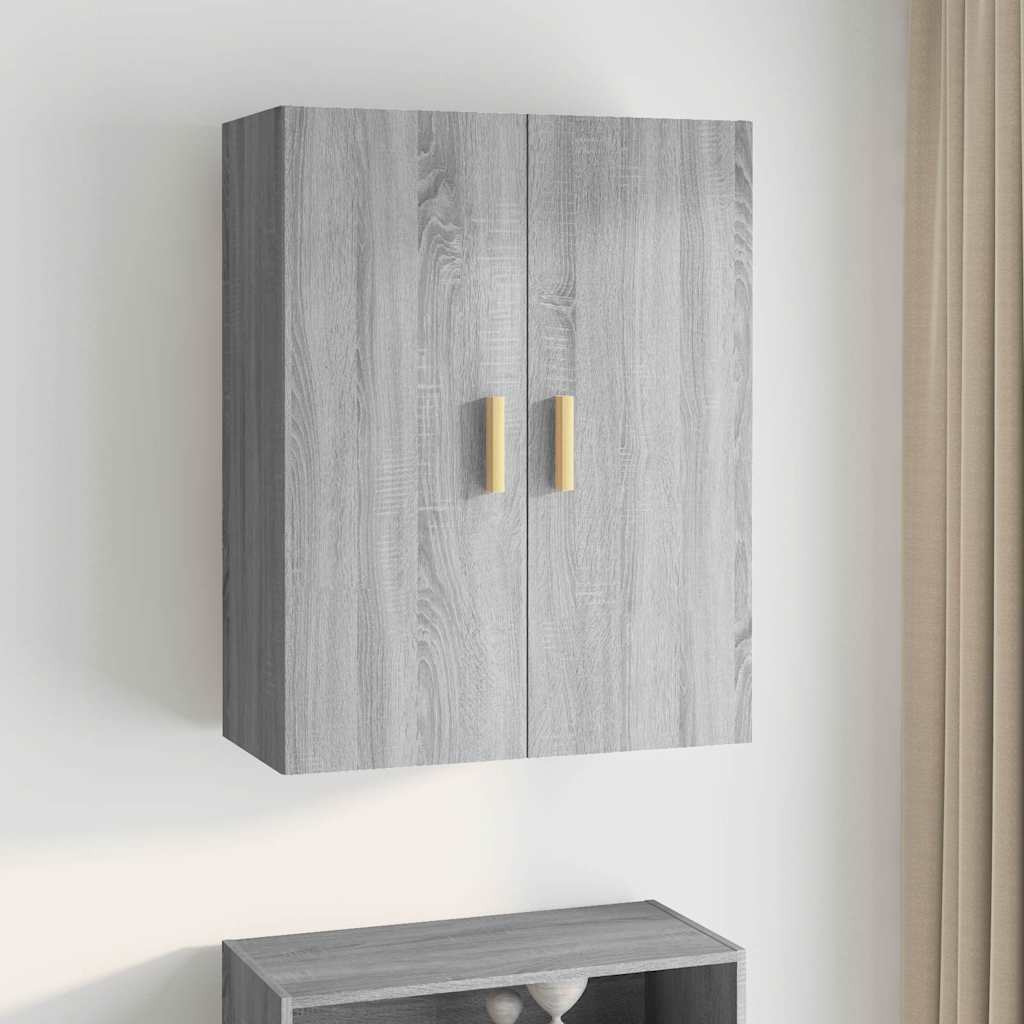 vidaXL Hanging Wall Cabinet Grey Sonoma 69,5x34x90 cm 1