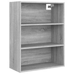 vidaXL Hanging Wall Cabinet Grey Sonoma 69.5x32.5x90 cm 2