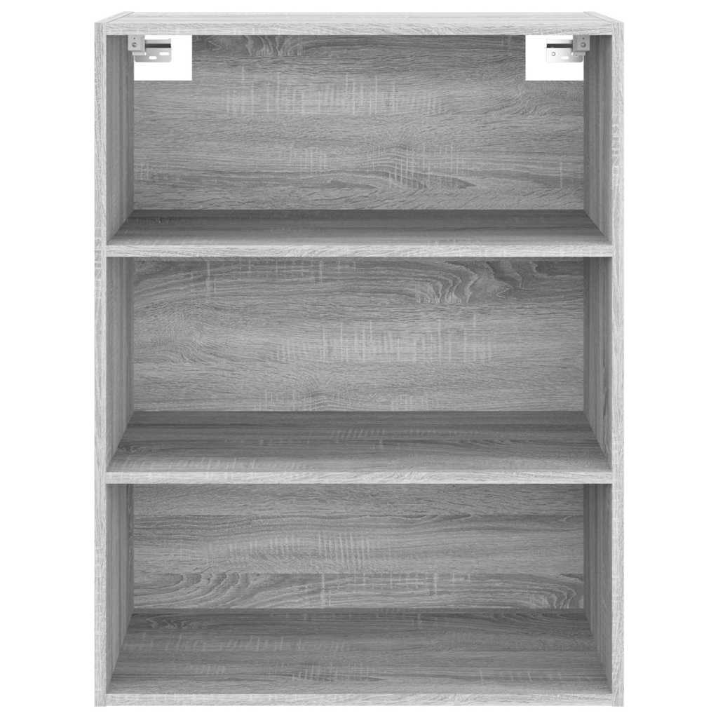 vidaXL Hanging Wall Cabinet Grey Sonoma 69.5x32.5x90 cm 5