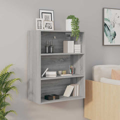 vidaXL Hanging Wall Cabinet Grey Sonoma 69.5x32.5x90 cm 1