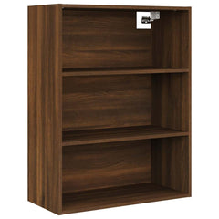 vidaXL Hanging Wall Cabinet Brown Oak 69.5x32.5x90 cm 2