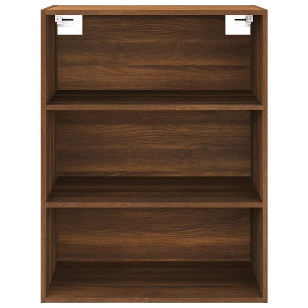 vidaXL Hanging Wall Cabinet Brown Oak 69.5x32.5x90 cm 5