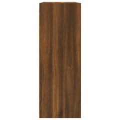 vidaXL Hanging Wall Cabinet Brown Oak 69.5x32.5x90 cm 6