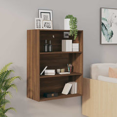vidaXL Hanging Wall Cabinet Brown Oak 69.5x32.5x90 cm 1