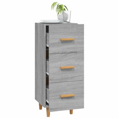 vidaXL Sideboard Grey Sonoma 34.5x34x90 cm Engineered Wood 4