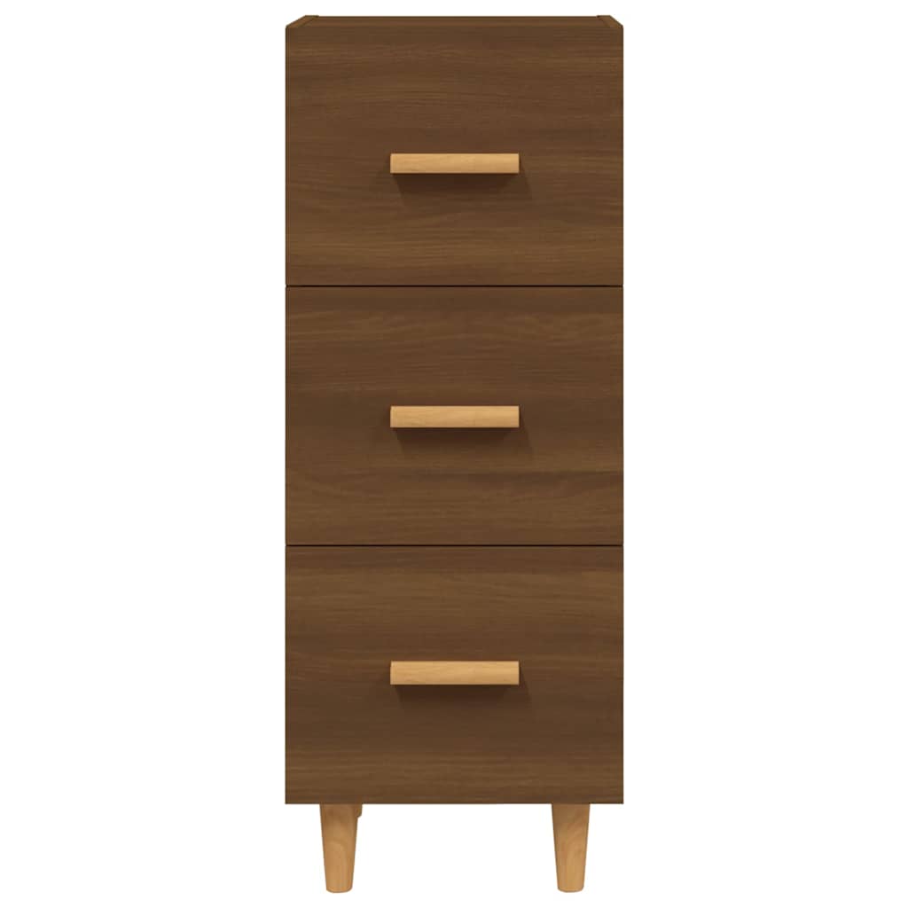 vidaXL Sideboard Brown Oak 34.5x34x90 cm Engineered Wood 5