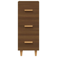 vidaXL Sideboard Brown Oak 34.5x34x90 cm Engineered Wood 5