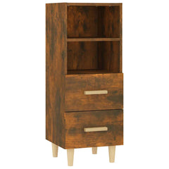 vidaXL Sideboard Smoked Oak 34.5x34x90 cm Engineered Wood 2