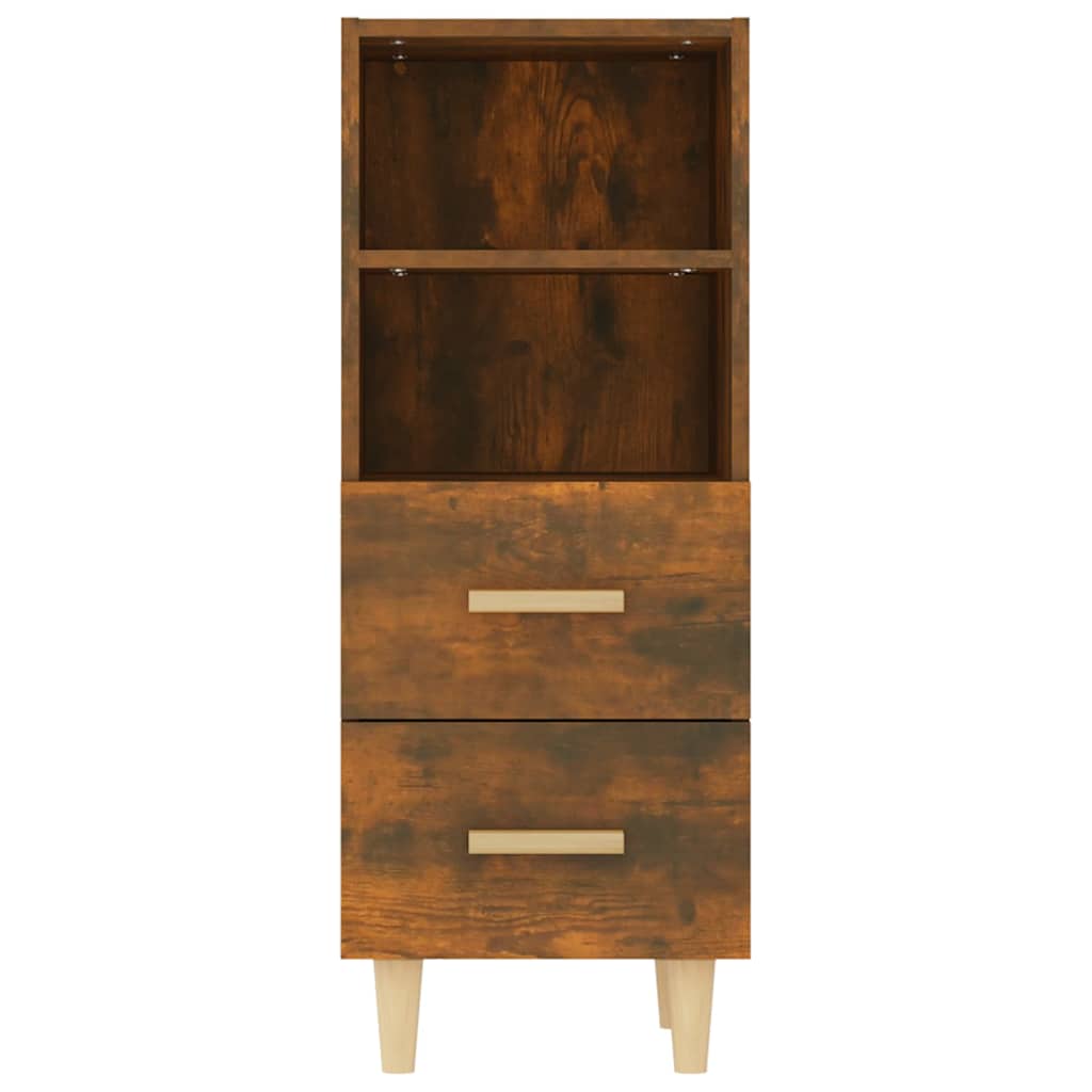 vidaXL Sideboard Smoked Oak 34.5x34x90 cm Engineered Wood 6