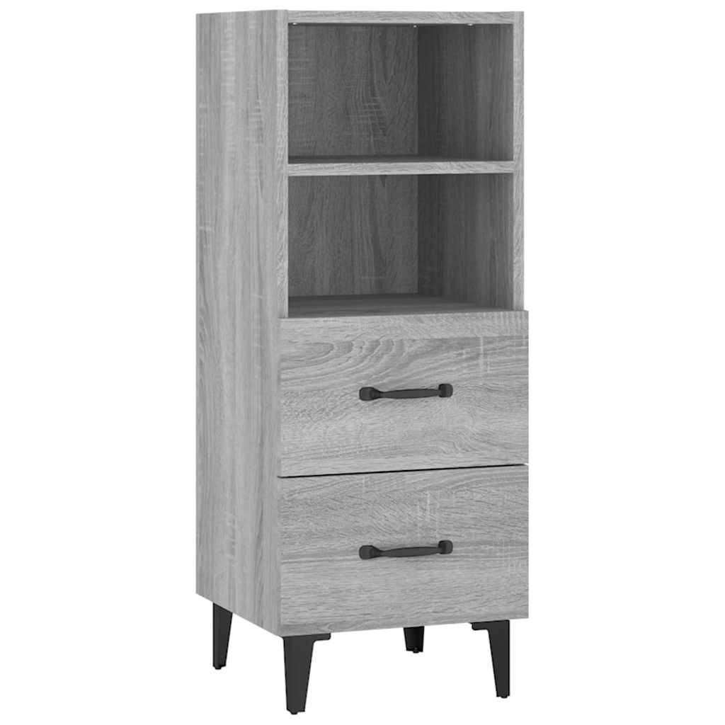 vidaXL Sideboard Grey Sonoma 34.5x34x90 cm Engineered Wood 2