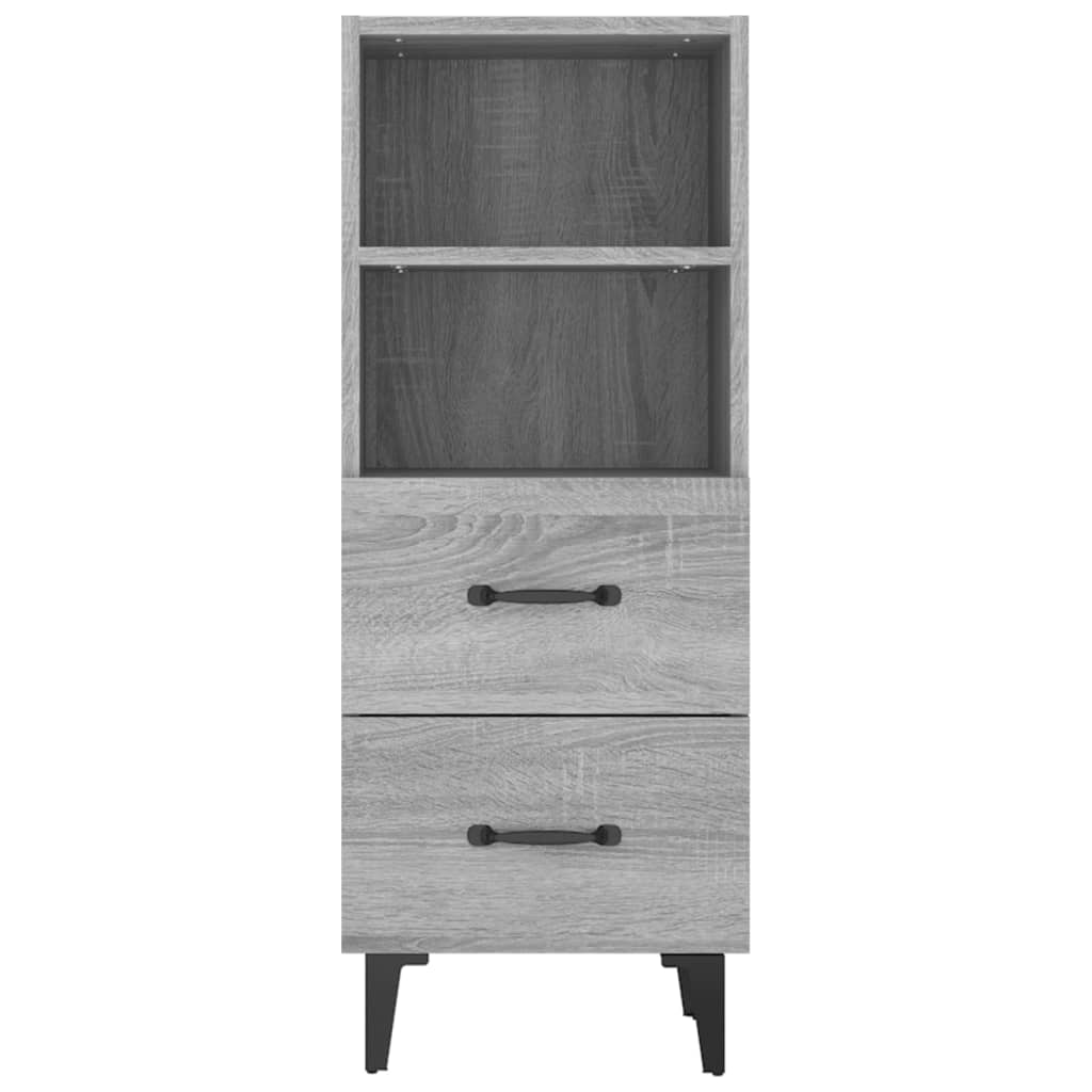 vidaXL Sideboard Grey Sonoma 34.5x34x90 cm Engineered Wood 6