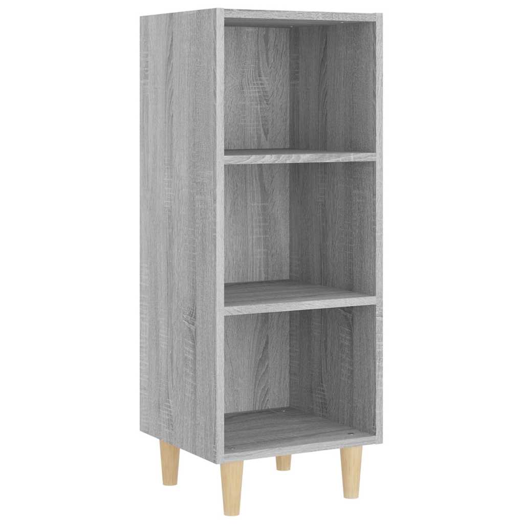 vidaXL Sideboard Grey Sonoma 34.5x32.5x90 cm Engineered Wood 2