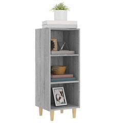 vidaXL Sideboard Grey Sonoma 34.5x32.5x90 cm Engineered Wood 4