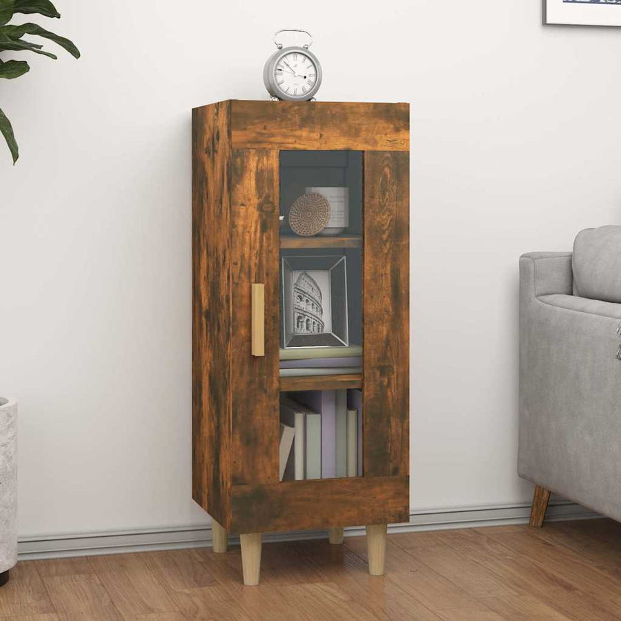 vidaXL Sideboard Smoked Oak 34,5x34x90 cm Engineered Wood 1