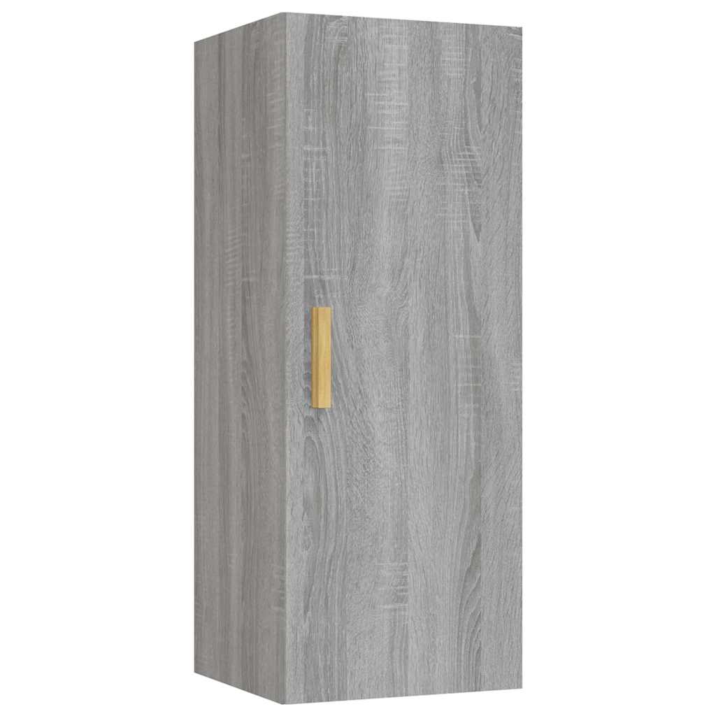 vidaXL Wall Cabinet Grey Sonoma 34.5x34x90 cm Engineered Wood 2