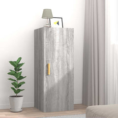 vidaXL Wall Cabinet Grey Sonoma 34.5x34x90 cm Engineered Wood 1