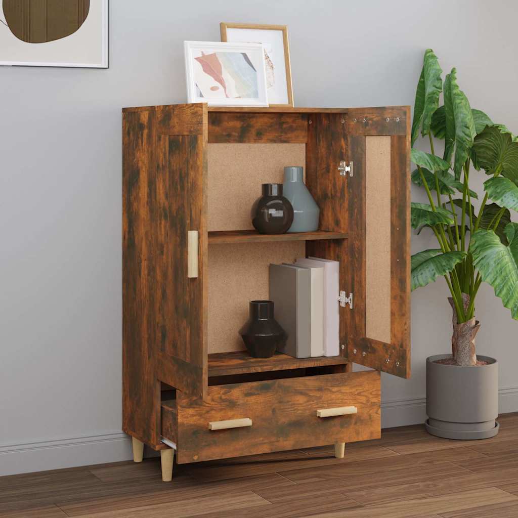 Highboard 70x31x115 cm Engineered Wood Smoked oak