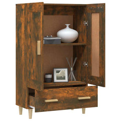 vidaXL Highboard Smoked Oak 70x31x115 cm Engineered Wood 4