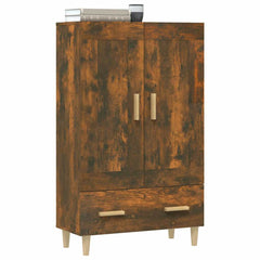 vidaXL Highboard Smoked Oak 70x31x115 cm Engineered Wood 5