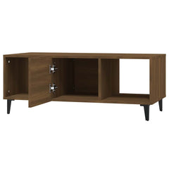vidaXL Coffee Table Brown Oak 102x50x40 cm Engineered Wood 6