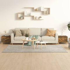 vidaXL Coffee Tables 2 pcs Smoked Oak 50x50x40 cm Engineered Wood 1
