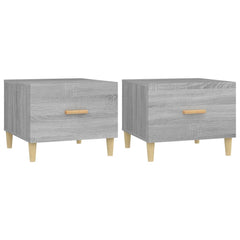vidaXL Coffee Tables 2 pcs Grey Sonoma 50x50x40 cm Engineered Wood 2