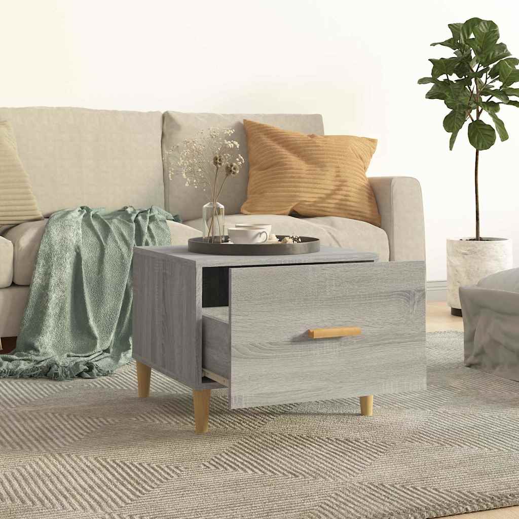 vidaXL Coffee Tables 2 pcs Grey Sonoma 50x50x40 cm Engineered Wood 3